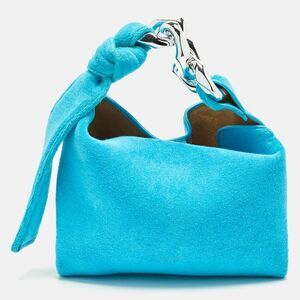 J.w.anderson Chain Small Light Blue Terry Cloth Hobo